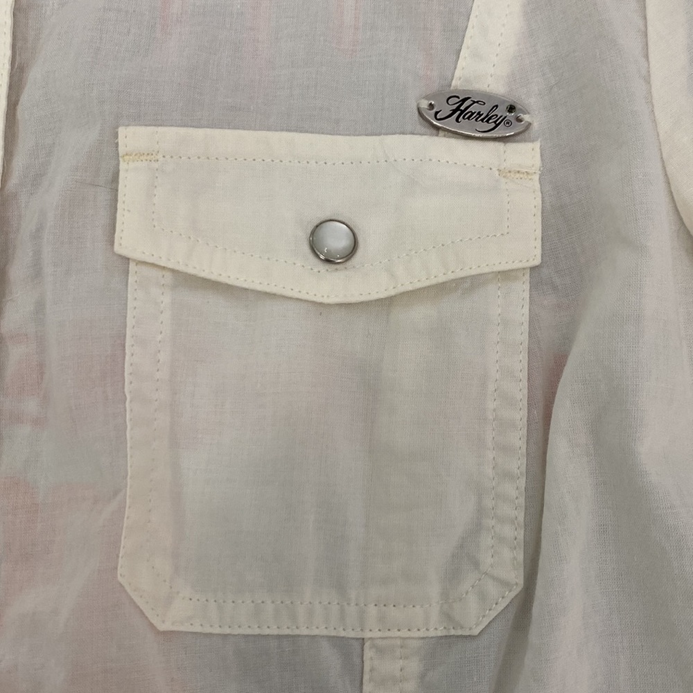 Harley-Davidson Passion and Freedom Woven Snap Closure Shirt - Small - Picture 9 of 14